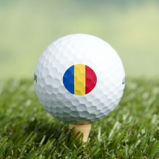 Roemeense vlag golfballen (Insitu Shirt)
