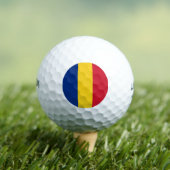 Roemeense vlag golfballen (Insitu Shirt)
