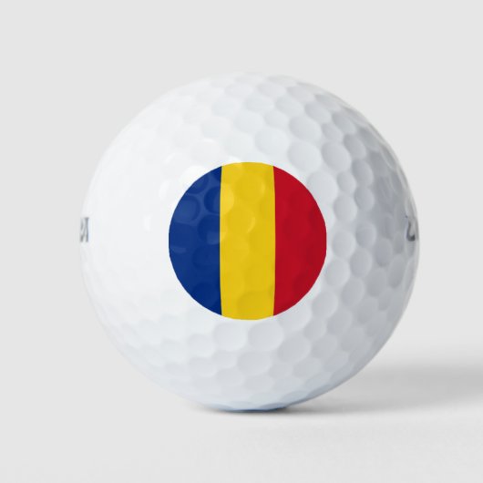 Roemeense vlag golfballen (Voorkant)