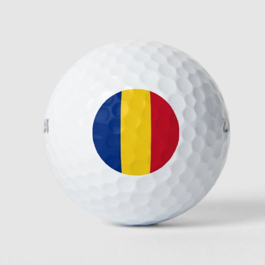 Roemeense vlag golfballen (Voorkant)