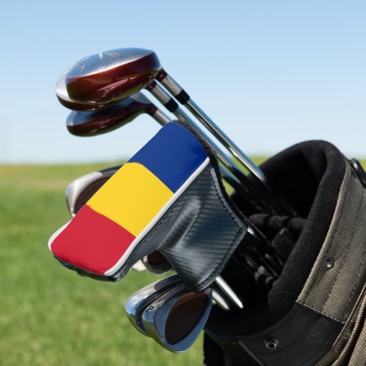 Roemeense vlag golfheadcover (Insitu)