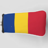 Roemeense vlag golfheadcover (Voorkant)