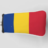 Roemeense vlag golfheadcover (Voorkant)