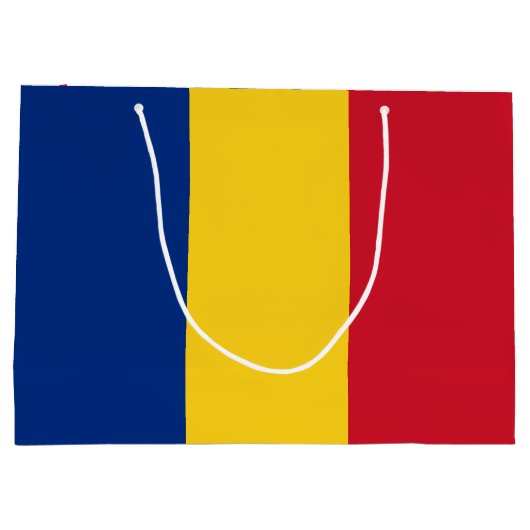 Roemeense vlag groot cadeauzakje (Achterkant)