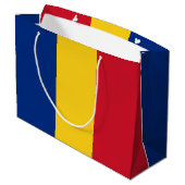 Roemeense vlag groot cadeauzakje (Achterkant Gekanteld)