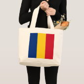 Roemeense vlag grote tote bag (Voorkant (product))