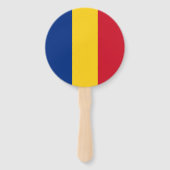 Roemeense vlag handwaaier (Achterkant)