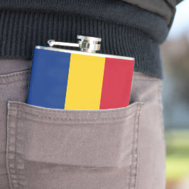 Roemeense vlag heupfles