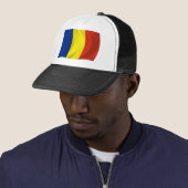Roemeense Vlag Hoed Trucker Pet (In situ)
