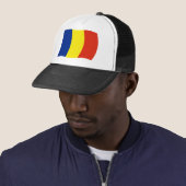 Roemeense Vlag Hoed Trucker Pet (In situ)