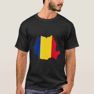 Roemeense vlag in Roemenië overzicht Roemenië T-shirt