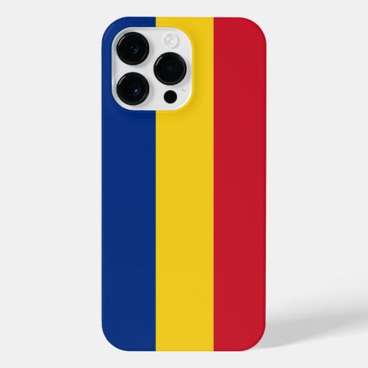 Roemeense vlag iPhone hoesje (Achterkant)