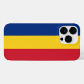 Roemeense vlag iPhone hoesje (Achterkant horizontaal)