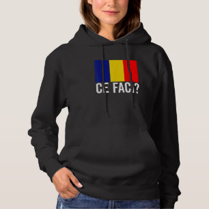 Roemeense vlag Kaart voor Mannen Vrouwen KidsRoman Hoodie