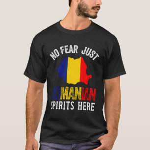 Roemeense vlag kaart voor mannen vrouwen Kinder Ro T-shirt