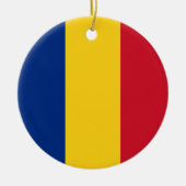 Roemeense vlag keramisch ornament (Voorkant)