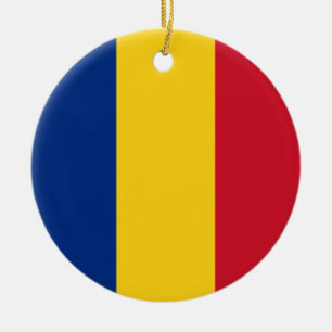 Roemeense vlag keramisch ornament