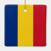 Roemeense vlag keramisch ornament (Achterkant)