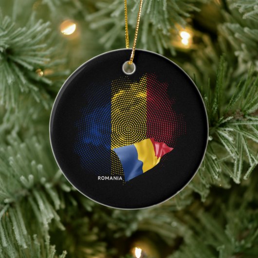 Roemeense vlag keramisch ornament (Boom)