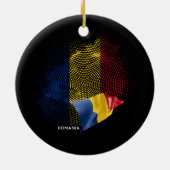 Roemeense vlag keramisch ornament (Achterkant)