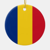 Roemeense vlag keramisch ornament (Voorkant)
