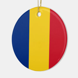 Roemeense vlag keramisch ornament