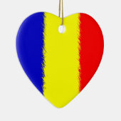 Roemeense vlag keramisch ornament (Rechts)