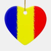 Roemeense vlag keramisch ornament (Achterkant)