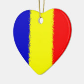 Roemeense vlag keramisch ornament (Links)