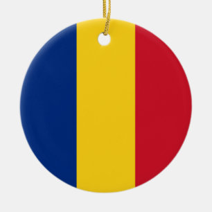 Roemeense vlag keramisch ornament