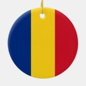Roemeense vlag keramisch ornament (Achterkant)