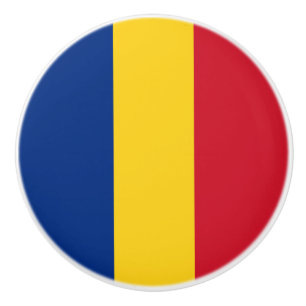 Roemeense vlag keramische knop