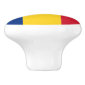 Roemeense vlag keramische knop (Zijkant)