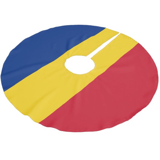 Roemeense vlag kerstboom rok (Gekanteld)