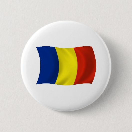 Roemeense Vlag Knop Ronde Button 5,7 Cm (Voorkant)