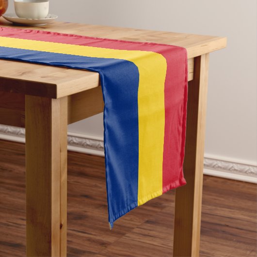Roemeense vlag korte tafelloper (Voorbeeld)