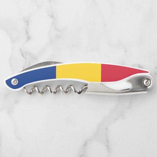 Roemeense vlag kurkentrekker (Achterkant)