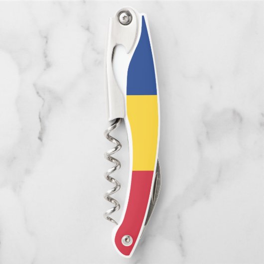 Roemeense vlag kurkentrekker (Voorkant)