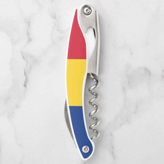 Roemeense vlag kurkentrekker (Achterkant)