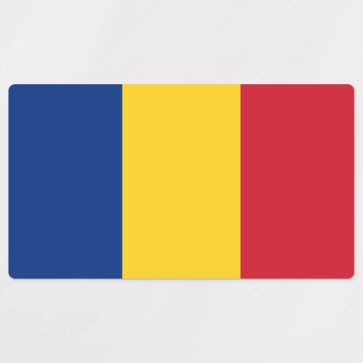 Roemeense vlag labels (Design 2)