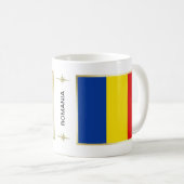Roemeense Vlag + Landkaart Mok (Voorkant rechts)