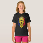 Roemeense vlag Lion King T-shirt (Voorkant volledig)