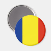 Roemeense vlag magneet (Voorkant / Achterkant)