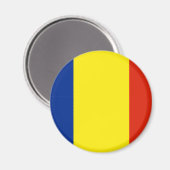 Roemeense vlag magneet (Voorkant / Achterkant)