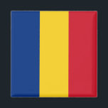 Roemeense vlag magneet<br><div class="desc">wereldwijde vlaggenproducten - Je kunt je eigen tekst toevoegen.</div>
