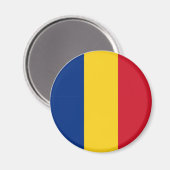 Roemeense vlag magneet (Voorkant / Achterkant)