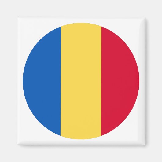 Roemeense vlag magneet (Voorkant)