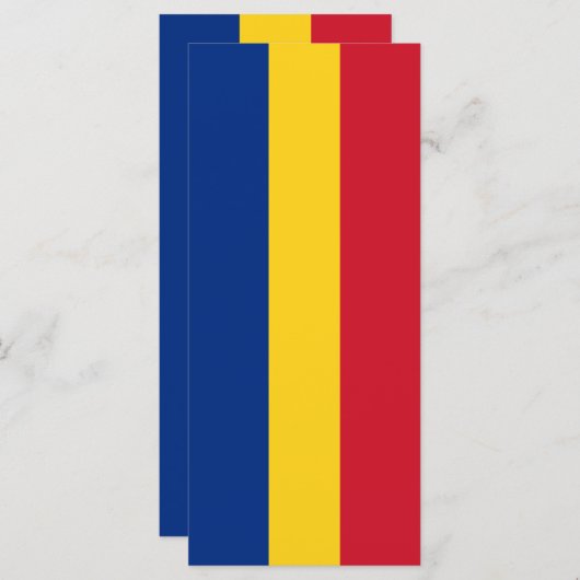 Roemeense vlag menu (Voorkant / Achterkant)