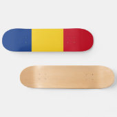 Roemeense vlag persoonlijk skateboard (Horizontaal)