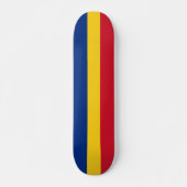 Roemeense vlag persoonlijk skateboard (Voorkant)